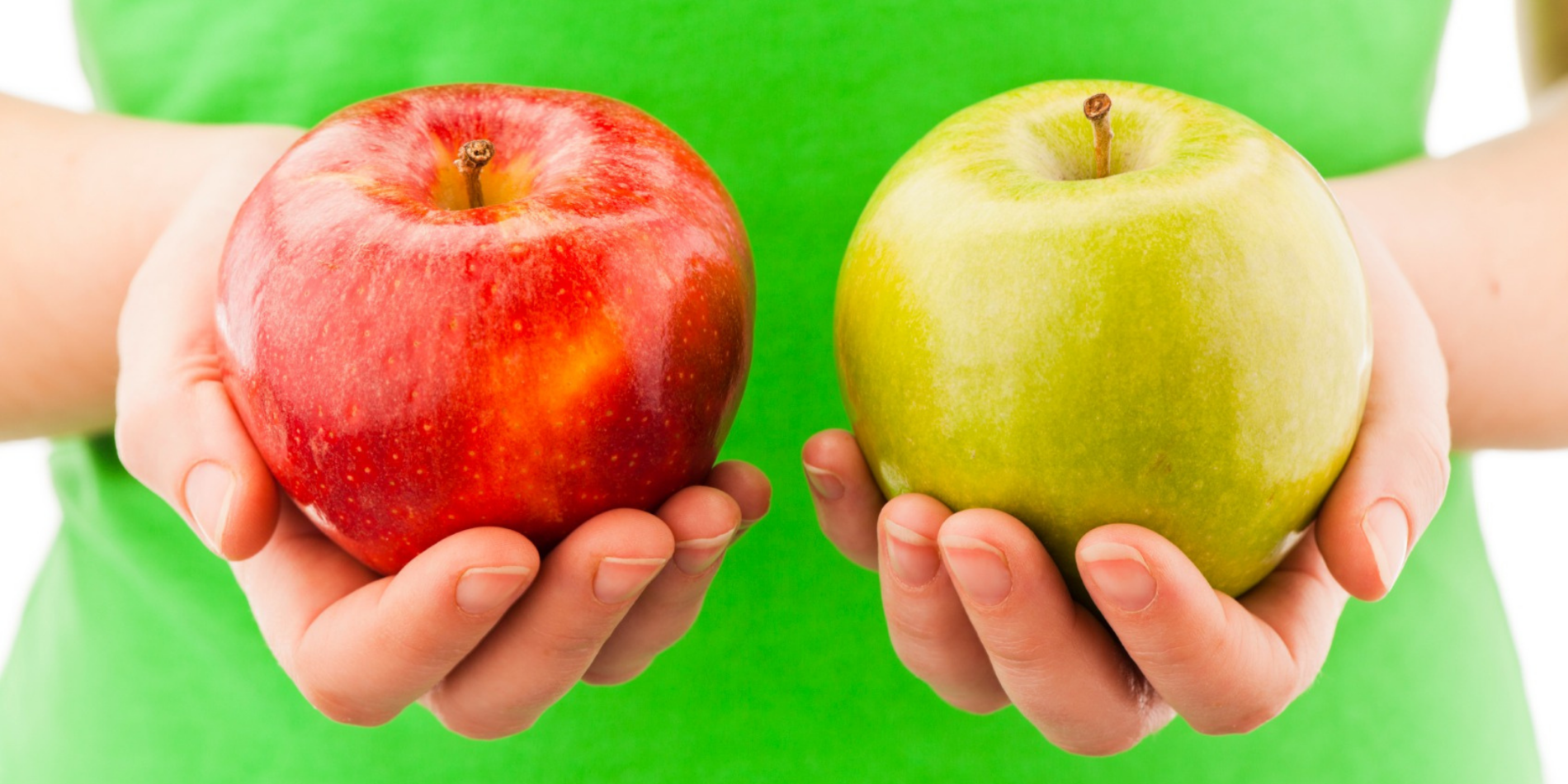 Comparing two apples