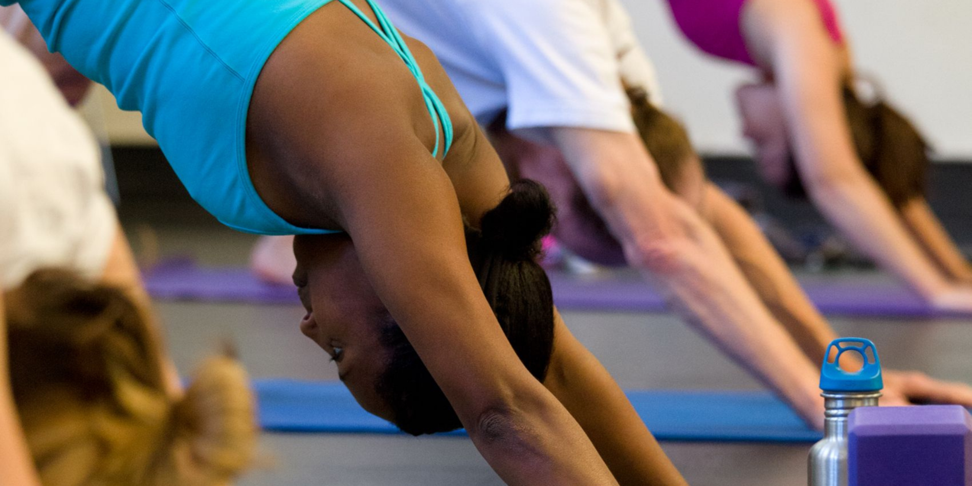 Group of people doing yoga