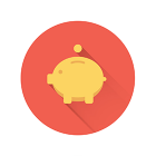 Piggy bank icon