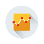 Line graph icon