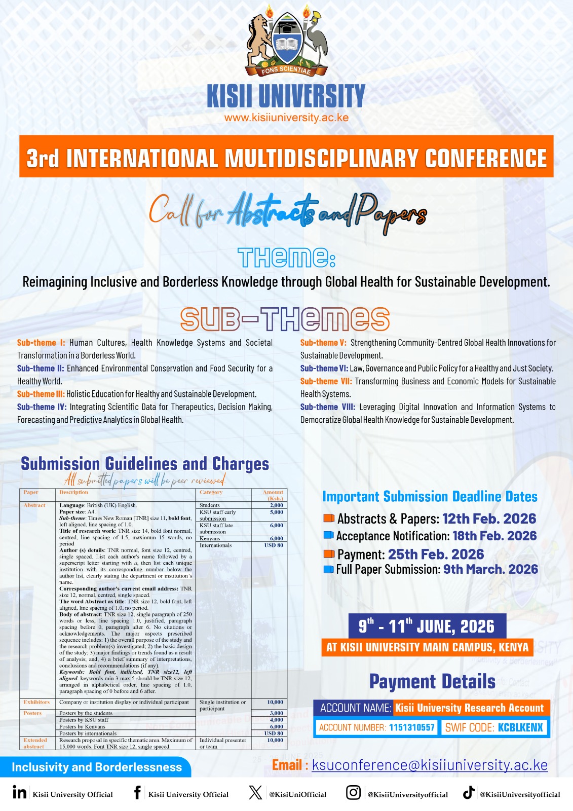 3rd International Multidisciplinary Conference